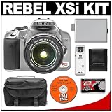 Canon EOS Digital Rebel XSi 12.2-Megapixel SLR Camera & Canon EFS 18-55mm f/3.5-5.6 IS Zoom Lens + LP-E5 Battery + Case + Cameta Bonus Accessory Kit