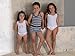 Brix Girls' White Cami Undershirts - Tank Tops Super Soft Cotton with Print. 3 Pack.