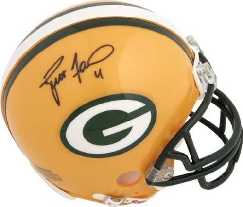 Brett Favre Green Bay Packers Autographed Mini-Football Helmet