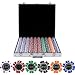 Best Quality 1000 Casino Las Vegas 12g Coin Inlay Chips w/ Aluminum Case