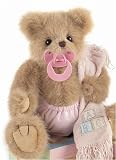 Personalized Teddy Bear Pink Baby Blanket - Embroidered