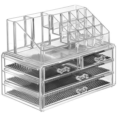 Saganizer clear acrylic jewelry organizer and makeup or…