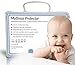 Quilted BAMBOO Waterproof Crib Mattress Protector by Bow-Tiger - Prevent Moisture & Dust Mites from Endangering Your Baby in Bed! Completely Silent & Extra Cozy Pad, Keep Your Baby Dry and Safe!