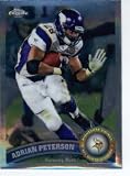 2011 Topps Chrome Football Card #TC220 Adrian Peterson - Minnesota Vikings- NFL Trading Card in Protective Screwdown Case!