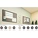 Ghent IMC23CHF90 22.88" x 35.25" Impression Classic Frame - Beige Fabric Tackboard - Cherry Finish