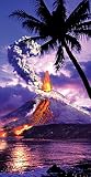 Review sbdesigns  / Volcano Eruption Tropical Terry Velour Beach/Bath Towel