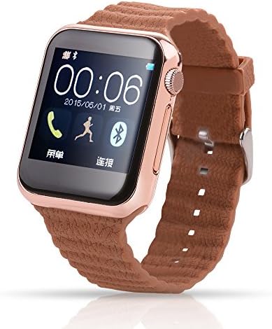 Markrom V9 Bluetooth Smart Watch Android IOS Phone Mate with Heart Rate Step Counter Find a Phone Camera Music Rose gold