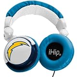 iHip NFH22SDC NFL San Diego Chargers DJ Style Headphones, Blue/Yellow