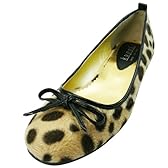 Kuppi(クッピー) アニマル柄(ダルメシアン・ヒョウ・キリン)のペタンコパンプス AL1954-B