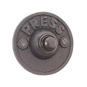 Doorbell Button Oil Blackened 2 9/16"