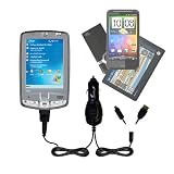 51agwnSwCpL. SL160  Double Car Charger with tips including a tip for the HP iPAQ hx2750 / hx 2750   uses Gomadic TipExchange Technology