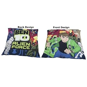 Childrens/Kids Boys Ben 10 2D Cushion (16 x 16 inch) (Green/Blue)
