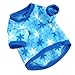 WXBUY Pet Dogs Fleece Fur Coat Clothes Puppy T-shirts Blue S