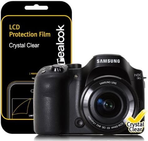 REALOOK Samsung NX30 screen protector, Crystal Clear 2-PK