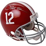 Riddell Alabama Crimson Tide #12 Ken Stabler Autographed Authentic Full-Size Helmet w/ ''Roll Tide'' Inscription