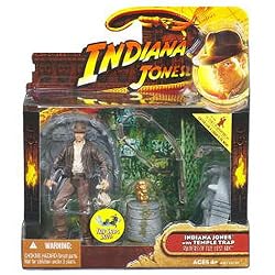 INDIANA JONES & TEMPLE TRAP Raiders of the Lost Ark 2008 Deluxe Action Figure Set