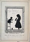 1898 Mellins Food Infants Advert Old Print