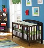 Antique Walnut Atlantic Furniture Richmond 4-in-1 Convertible Wood Baby Cri ....