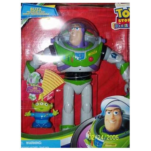 Childrens Toyshop  Toys : Disney Pixar's Toy Story 10th Anniversary Buzz Program-A-Bot Programmable Buzz Robot
