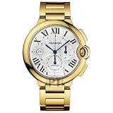 Cartier Ballon Bleu Mens Yellow Gold Automatic Chronograph Watch W6920008 by Cartier