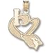 Arizona Cardinals NFL I Heart Card Head 3/4 Pendant (14kt)