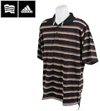 Men's Adidas ClimaLite Triple Bar Stripe Jersey Polo - New Closeout Model