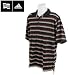 Men's Adidas ClimaLite Triple Bar Stripe Jersey Polo - New Closeout Model