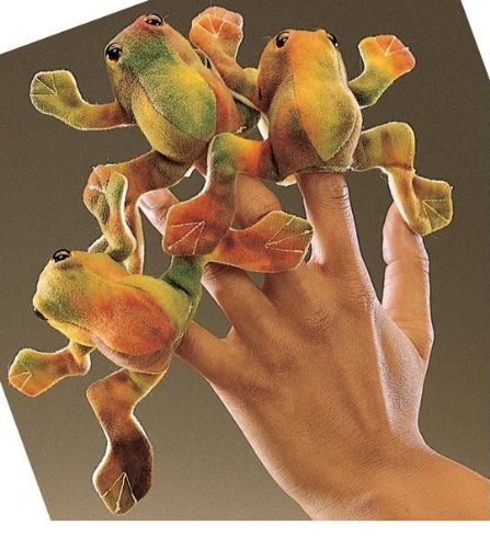 Folkmanis Mini Frog Finger Puppet
