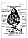 The original 1973 MANSON documentary, now on DVD and signed by the filmmaker Robert Hendrickson- EXCLUSIVE NEWS: New MANSON Book "Death to Pigs" Now for sale on AMAZON