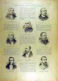1893 のベルギー憲法の肖像画のメンバーの大臣