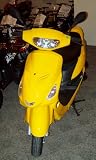 Product details for 2009 Gas Powered 49cc Scooter (yellow)