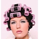 Housewife Wig w/Curlers Black (1 per package)