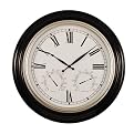 Indoor/Outdoor Metal Bezel Wall Clock