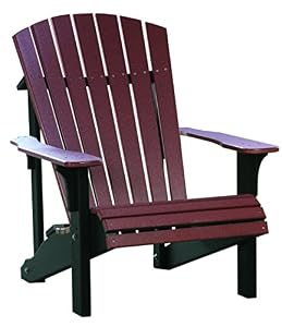 Amazon.com : Outdoor Polywood Delux Adirondack Chair - *CHERRYWOOD 