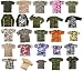 Camouflage Army & Military Short Sleeve T-Shirts (Polyester/Cotton)
