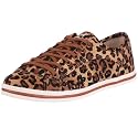 Buffalo Girl 110485 507-9987 LEOPARD VELVET TAN 01, Damen Sneaker