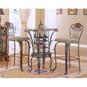 Oval Bar Three Piece Set by Bar Sets