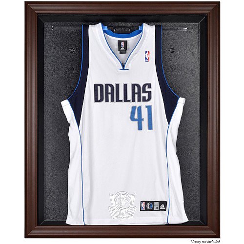 Mounted Memories Dallas Mavericks Brown Framed Jersey Display Case
