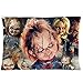 Futefew Soft Pillow Case Cover 20*30 Inch (Twin sides)Zippered Pillowcase Horror Film&Child's Play Chucky Doll Background Pattern Popular Design