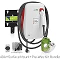 Evr-Green 400 Electric Vehicle Charging Station: 40 Amp, 9.6kW output, cord-connected (plug-in), Surface Mount with 50A Pre-Wire Installation Kit