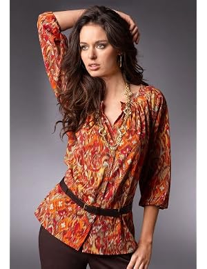 Chadwicks The Boho Blouse poet sleeve blouse