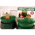 Basic Sprouting Starter Kit - Everything You Need to Start Growing Fresh Healthy Sprouts in Your Own Kitchen - Includes: 3 Tray Sprout Garden Growing System w/ Instruction Booklet & Seeds: Certified Organics Sprout Seed: Bean Mix, Alfalfa, Salad Mix, Wheat (for Wheatgrass). Growing Sprouts is Healthy & Fun.