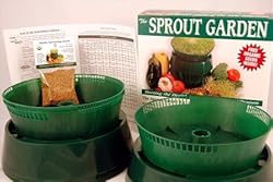 Sprout Garden 3 Tray Family Sprouting Kit - Includes: Sprouter, Drainboard, Covers, 3 Sprouting Trays, 2 Oz of Certified Organic Alfalfa Seed, Instructions. Grow Healthy Fresh Sprouts in Your Own Kitchen