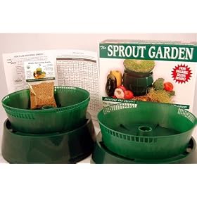 Sprout Garden 3 Tray Family Sprouting Kit - Includes: Sprouter, Drainboard, Covers, 3 Sprouting Trays, 2 Oz of Certified Organic Alfalfa Seed, Instruction Booklet. Everything You Need to Grow Healthy Fresh Sprouts in Your Own Kitchen!