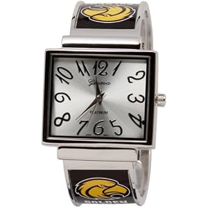 Southern Miss Golden Eagles Ladies Silver-Gold Fun Numerals Bracelet Watch