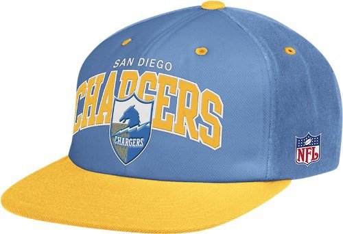 Mitchell & Ness San Diego Chargers Flat Brim Snap Back Hat Adjustable