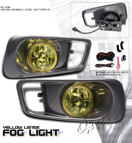 Yellow OEM SPEC. Fog Light - Honda Civic Type-R 1999-2000 (With Wiring Kit)