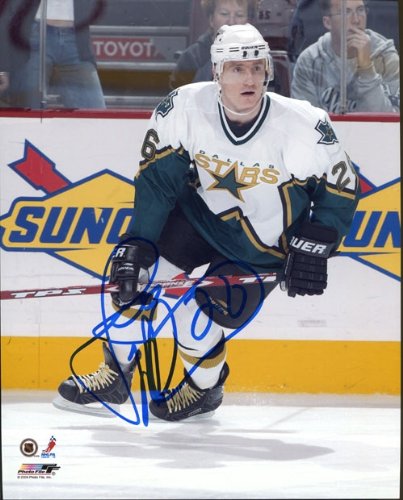 Jere Lehtinen Autographed/Hand Signed Dallas Stars White Jersey 8x10 Photo