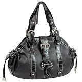 PVC with Croco Trimed Fashion Handbag