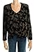 Xscape Two Piece Top Set Color: B/G (black) Size: Small